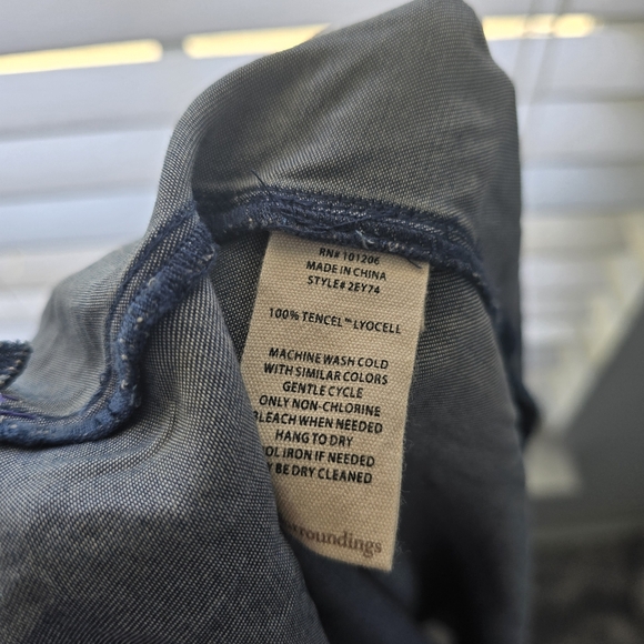 Soft Surroundings Denim Blue Casual Dress M - Picture 6 of 9